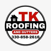 TK Roofing & Gutters logo