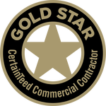 Certainteed: Gold Star Contractor logo