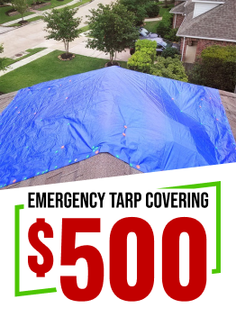 $500 Emergency Tarp Covering logo